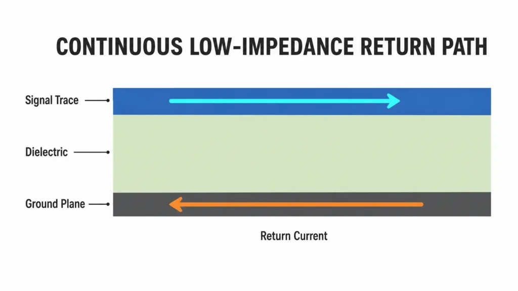 continuous low impedance return path simple
